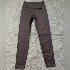 Tahari Sport Brown Women’s Snake Print Leggings Size S